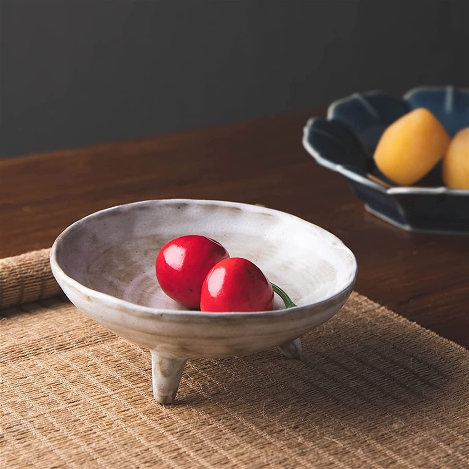 Fruitschaal Fruitmand Fruitkommen Keramische Fruitschaal Voor Aanrecht, Decoratieve Schaal Voor Tafelaanrecht Voor Fruitbrood Snack Fruitrekken (Color : Black
