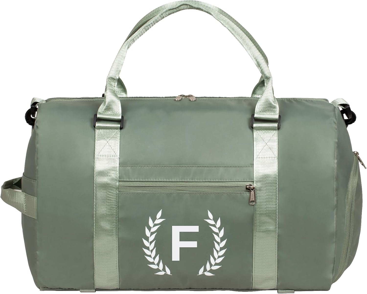 Gym Bag for Women, Personalized Duffle Bag with Shoe Compartment, Sports Bag for Yoga & Dance with Wet Pocket and Mat Strap.
