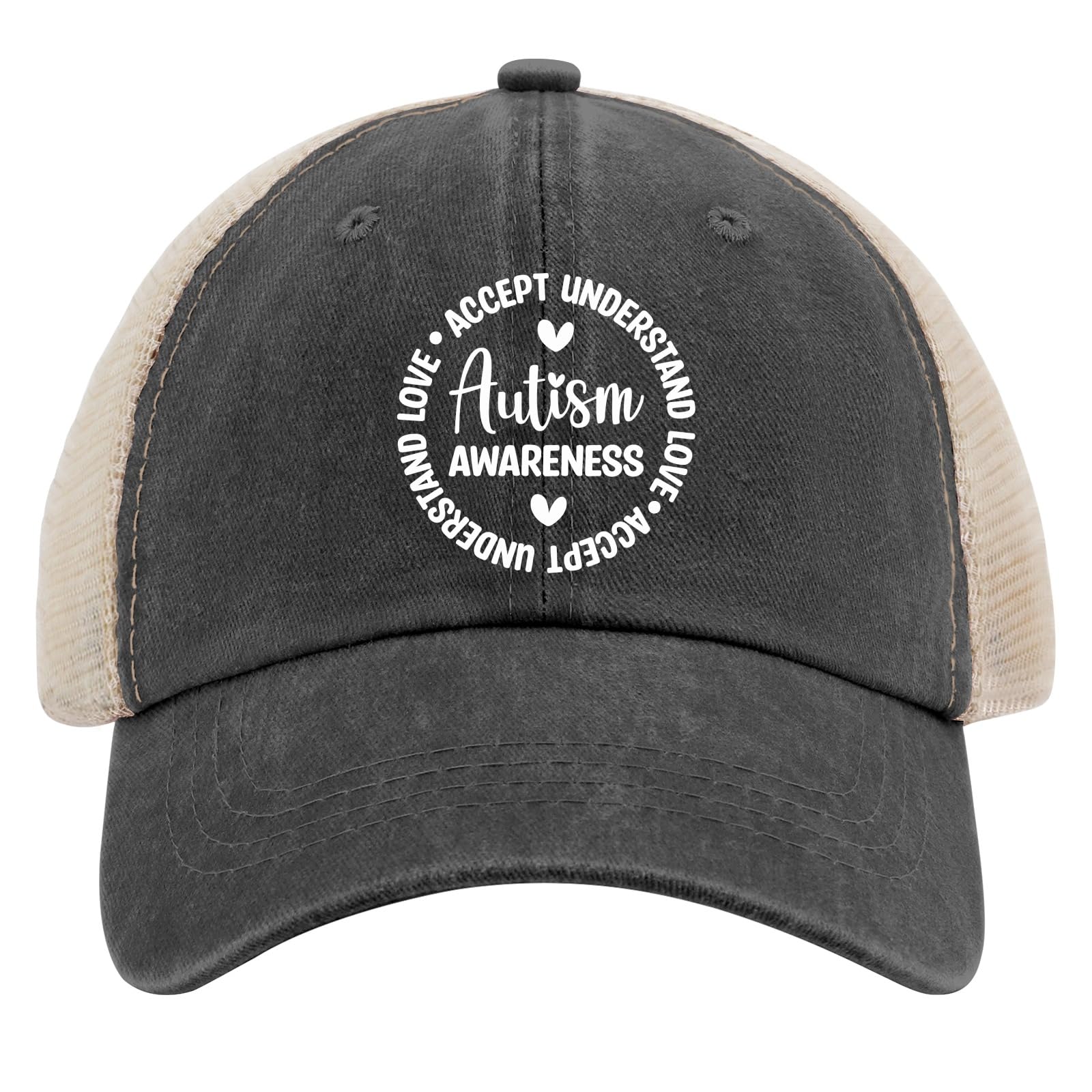 Autism Awareness Understand Love Hat Cycling Caps for Men