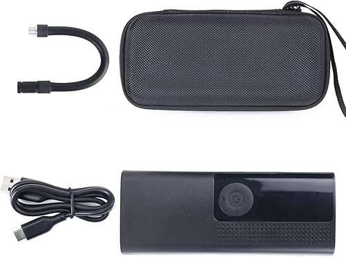 Miniatura 3 de Khanka Repuesto de estuche de viaje duro para bomba de aire portátil, inflador de neumáticos de compresor de aire de 120 PSI, solo funda