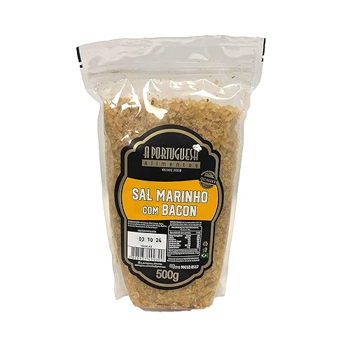 BR Corner A Portuguesa Brazilian Bacon Sea Salt Condimento de tocino para barbacoa 17.63oz Tempero Sal Grosso Marinho com Bacon para Churrasco