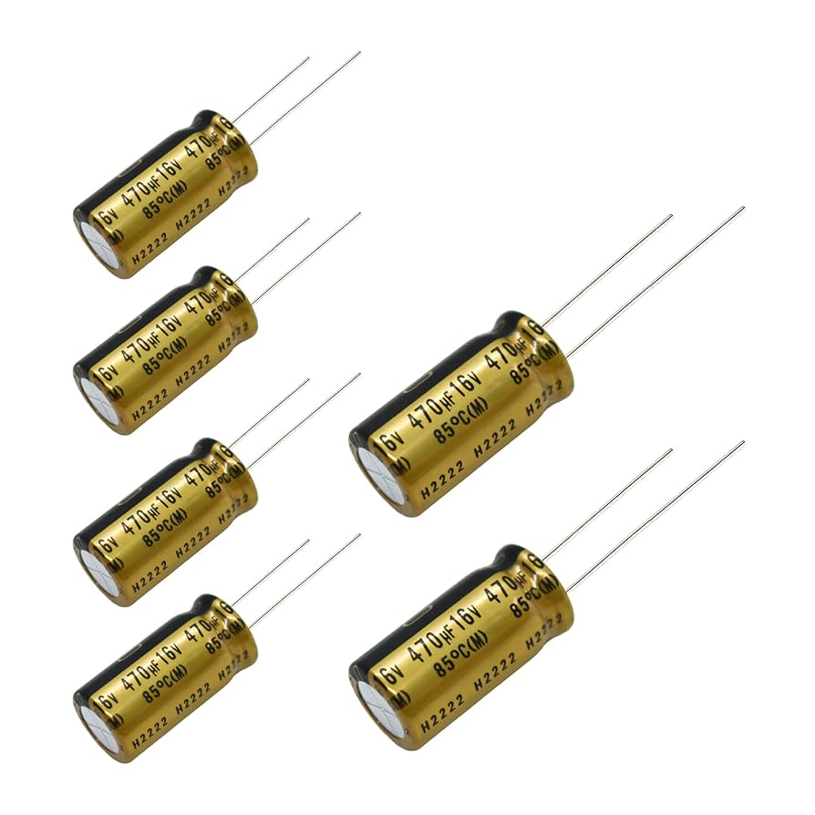 ① uranium7　806045 6 pcs Nichicon FG Capacitors 16V 470uf Audio Grade-L8