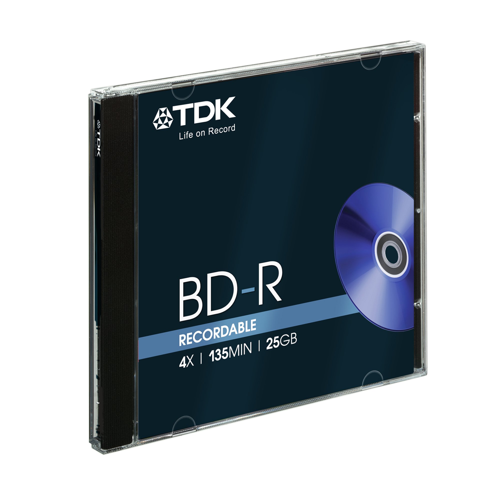 TDK T78008 25GB 4x Recordable BD-R - Jewel Cased 5 Pack : Amazon