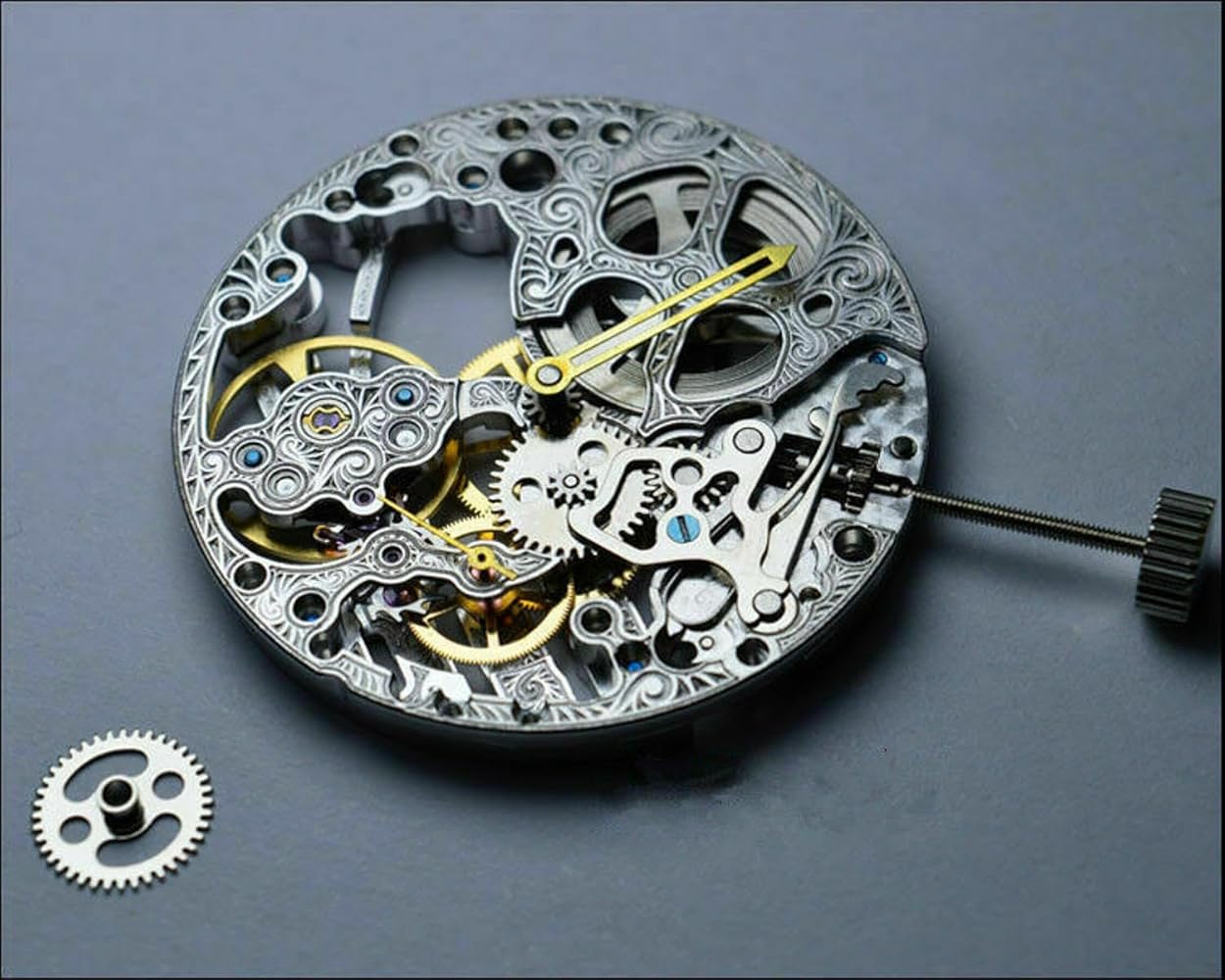 Amazon.com: ZEZEFUFU 37.2 mm Skeleton Hollow Watch Movement