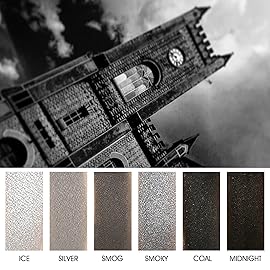 ecofavor Black Smoky Eye shadow Palette, DELANCI PANDA 9 Colors True Black Dark Grey Smokey Goth Makeup Pallet, 9 Soft Matte Shimmer High Pigmented Basic Black White Gray Shade for Halloween