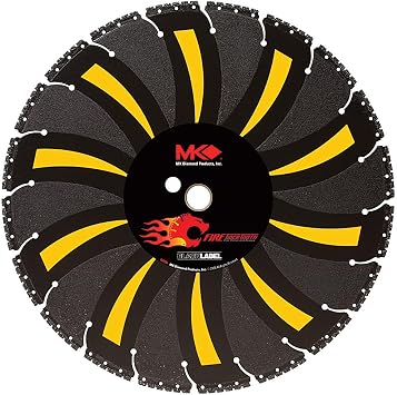 MK Diamond 166692 14-Inch Fire Tiger Tooth Black Label Diamond Demolition/Fire Rescue Blade