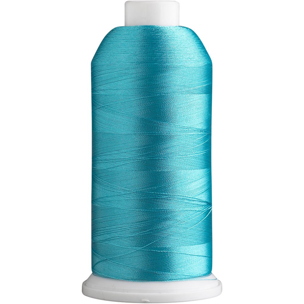 Superpunch SuperB Embroidery Thread 40wt, 5000 m Cone, Turquoise 444