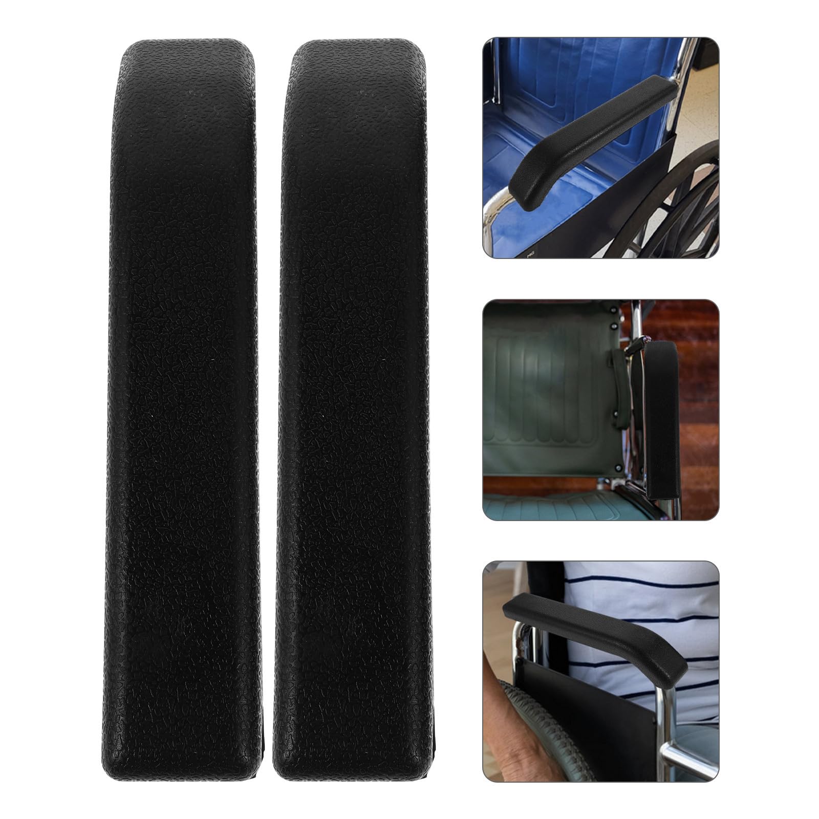 Almohadillas Paquete de 2 Piezas para Reposabrazos de Pu Diseño Ergonómico y Seguro de Silla de Ruedas Eléctricas para Uso Diario y Viajes Prolongados