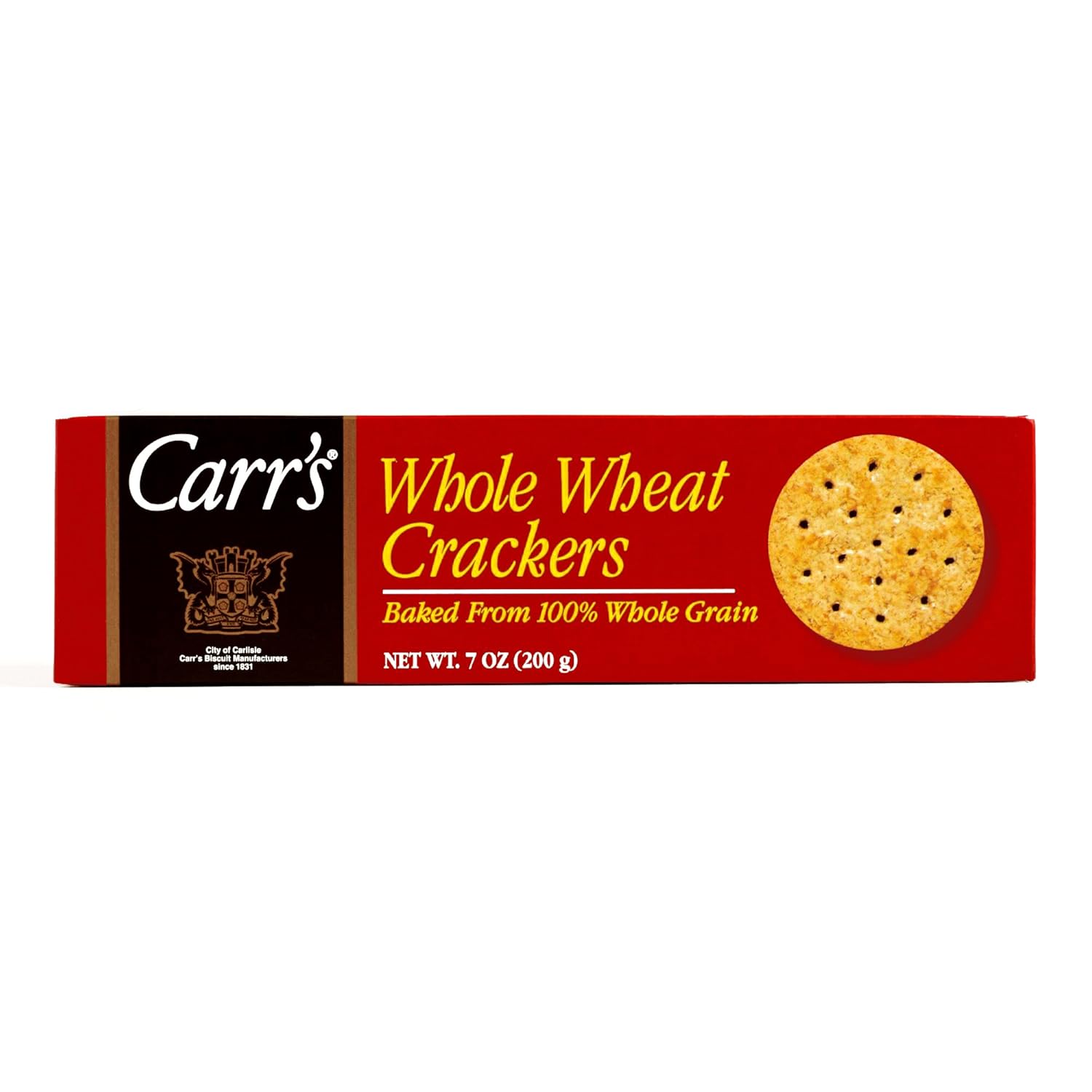 Carr's Whole Wheat Crackers 7 oz each (2 Items Per Order