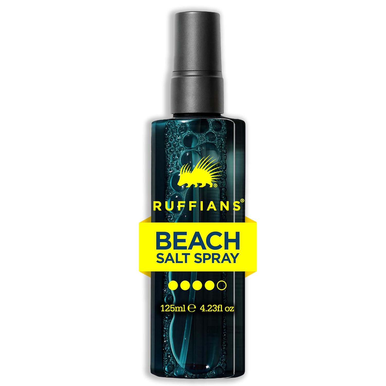 Ruffians Beach Salt Spray (4.23 Fl Oz / 125 ML) Sea Salt Spray for Men, Texturizing and Volumizing Mist for Hydrated, Shiny Hair, Texture Spray for Fine Hair, Natural Finish