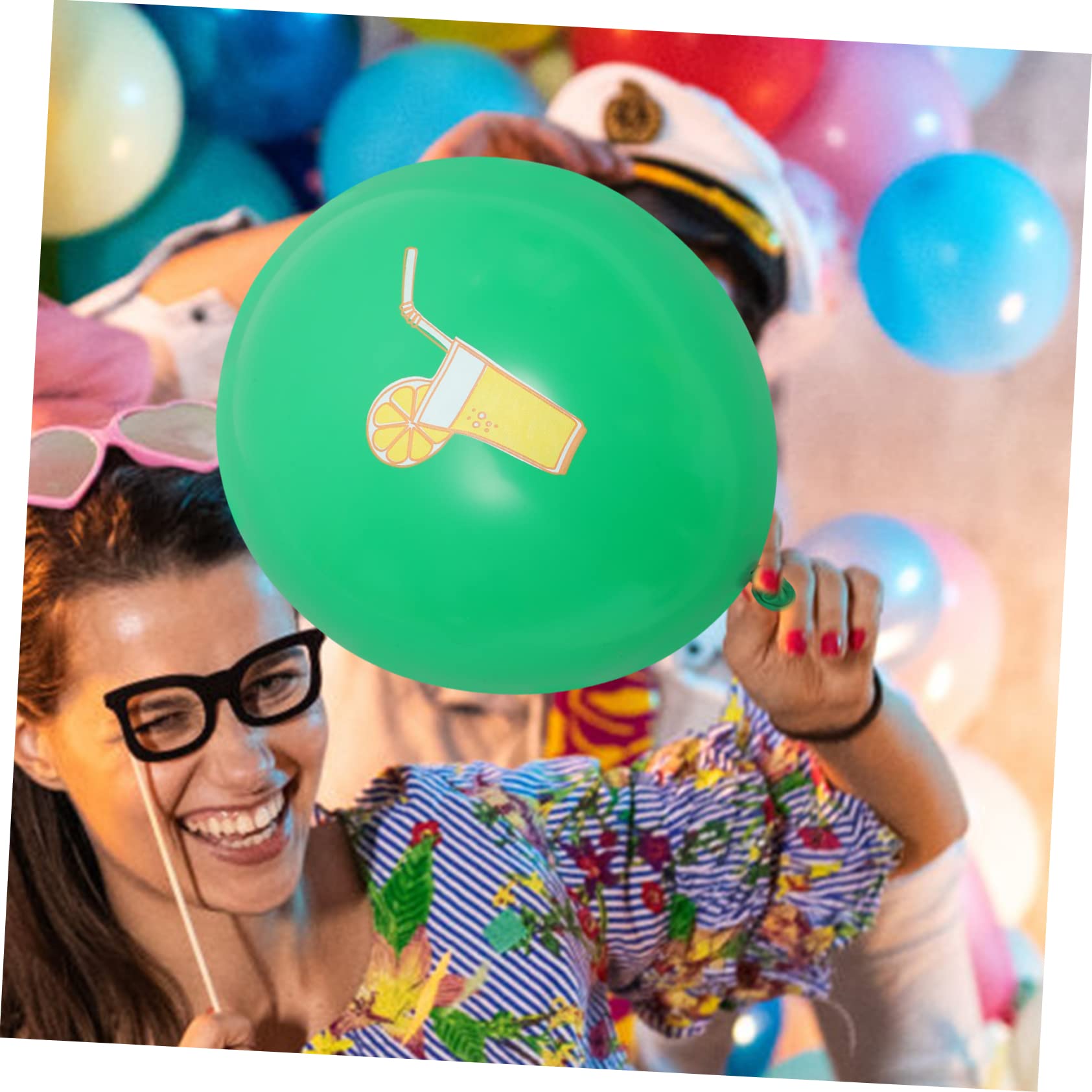 WOONEKY 4 Set di Palloncini in Lattice a Tema Hawaiano per Decorazioni di Nozze Fidanzamento E Compleanno Accessori per Foto Pezzi * 4