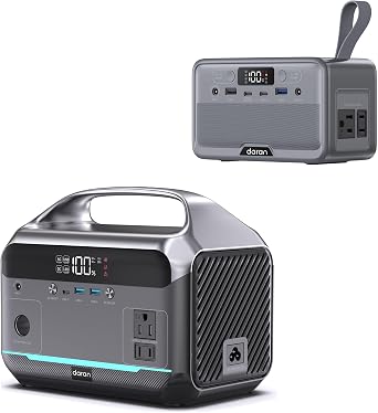 DARAN 600W Solar Generator with AC Outlets Fast Charging for Home