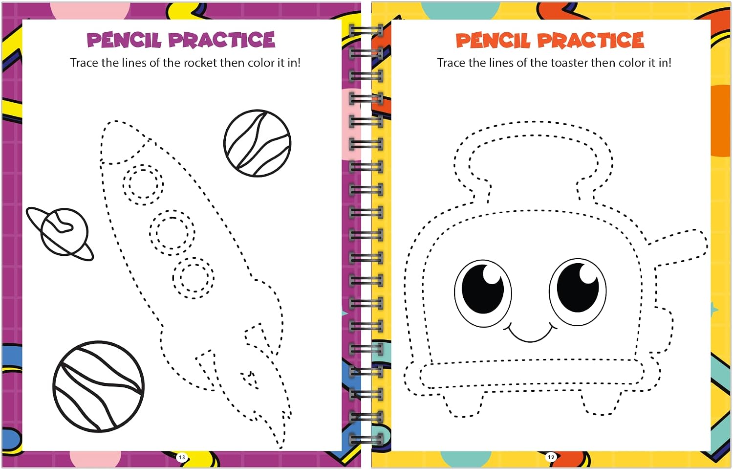 Channie's Pre-K Dry Erase Activity Book, Preschool Workbook with Fun Educational Learning Activities for Kids, Ages 3-5, 50+ Games, Colors, Letter-Tracing, Counting, Mazes, and More!