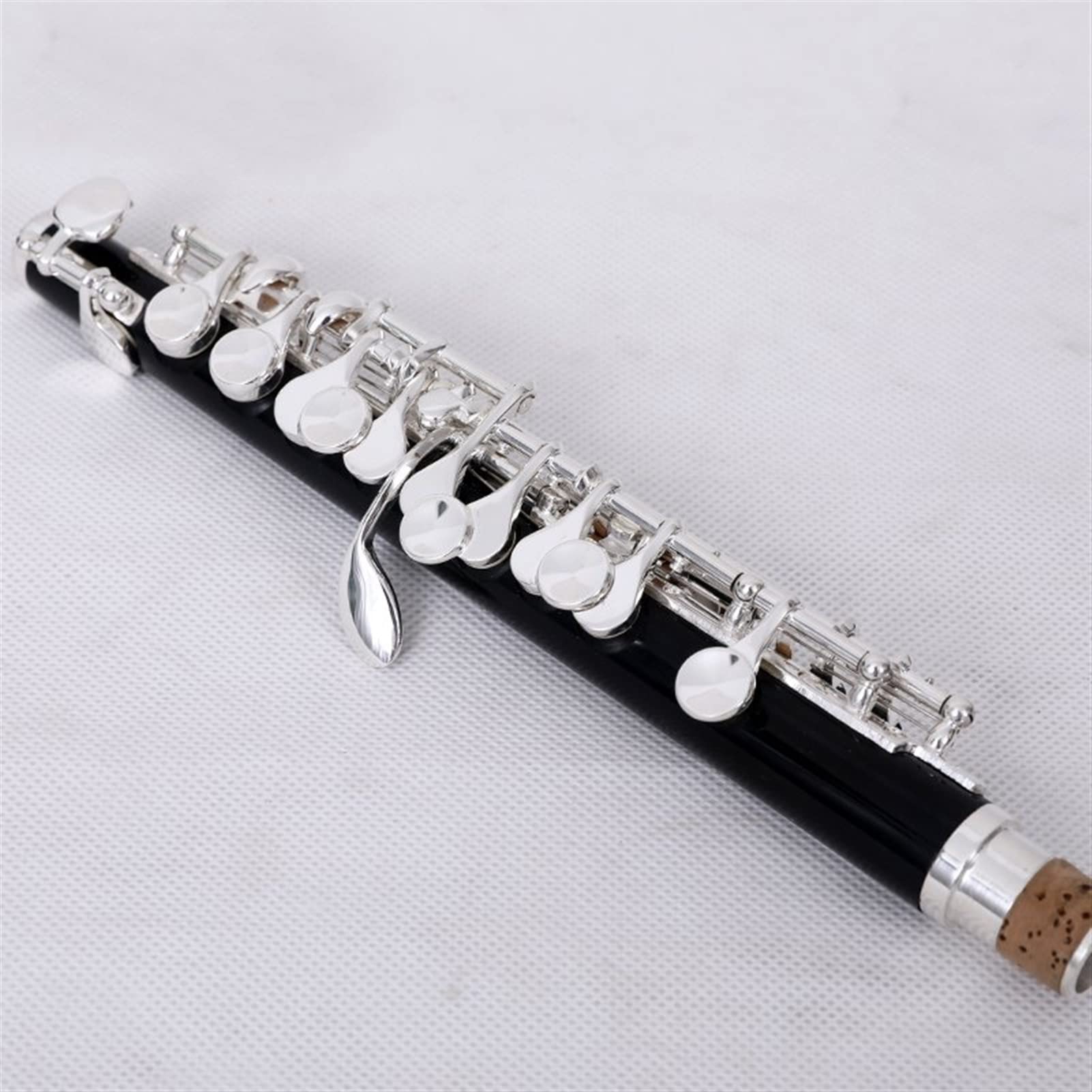 DZDZDZ Flute Kit Piccolo C Key Cupronickel Half-Size Flute Silver Plated Body Material ABS Resin Intermediate Flute