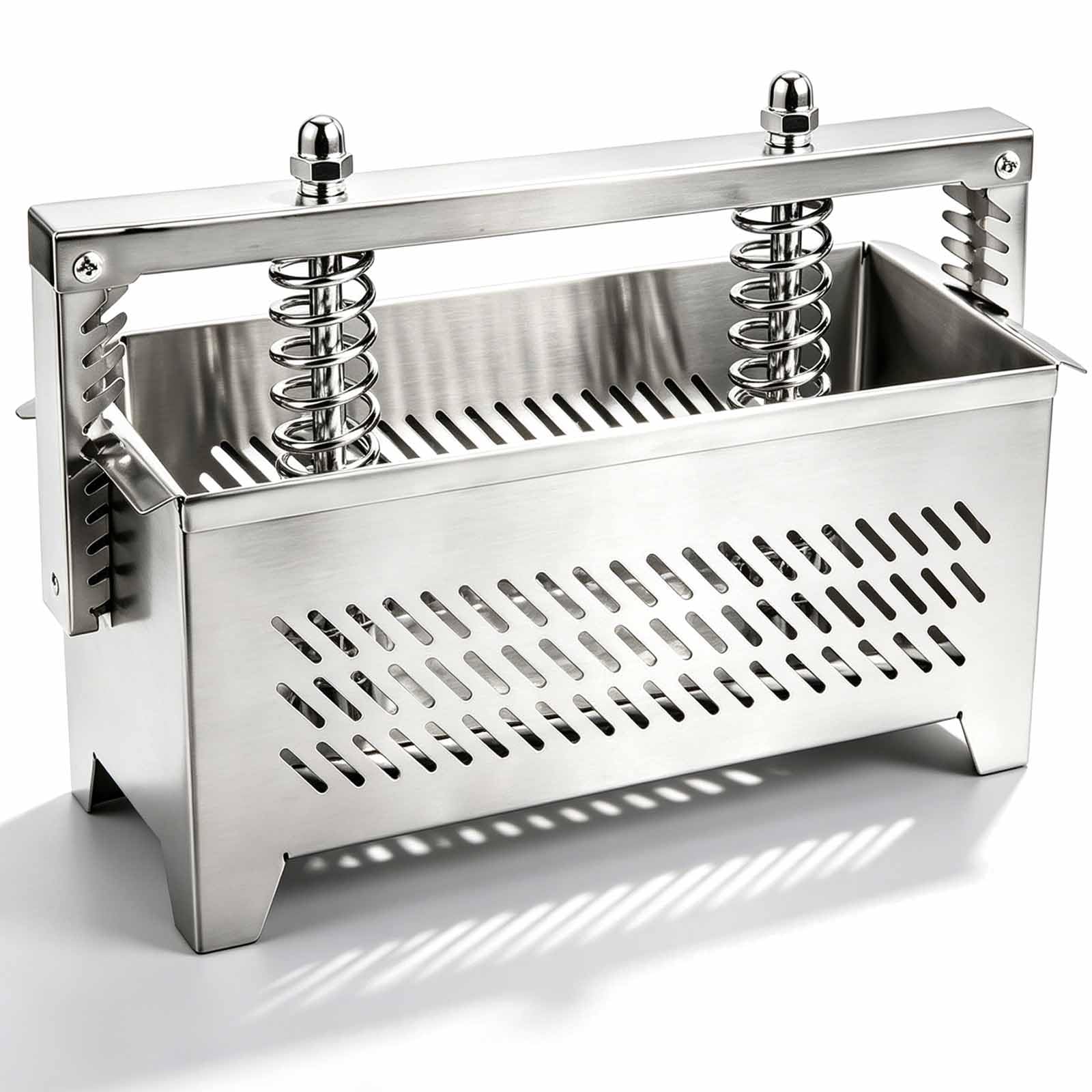MRJYK 304 Stainless Steel Yogurt Strainer, Whey Separator, Tofo Press, Reusable, Thickened Spring, Refrigerated Design, for Homemade Thick Yogurt & Cheese