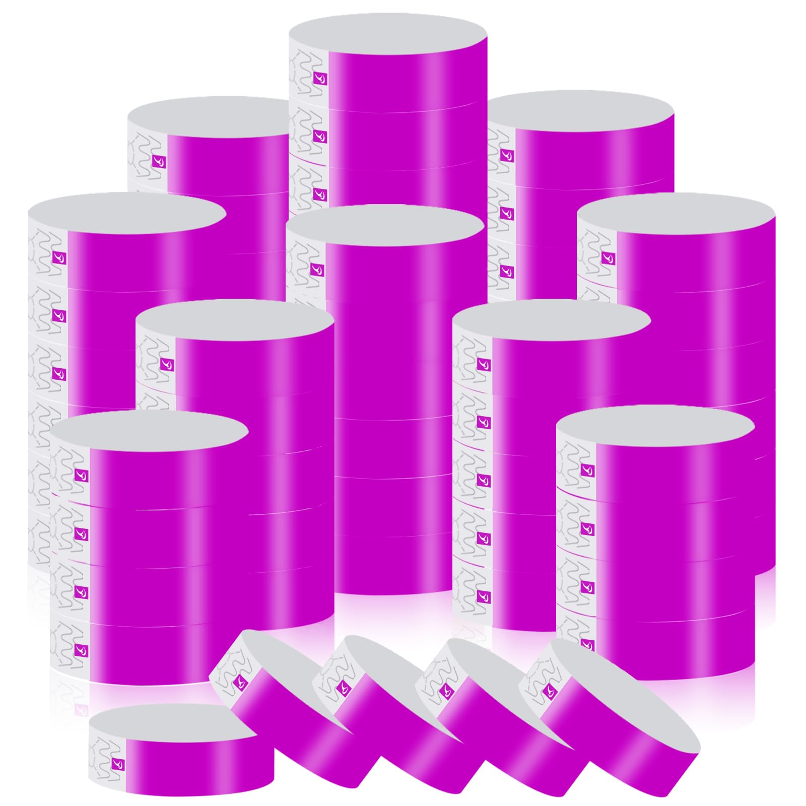 1000 Pcs Paper Wristbands for Events Waterproof Wrist Bands Lightweight Festival Identification Wristbands Neon Adhesive Event Wrist Band for Party