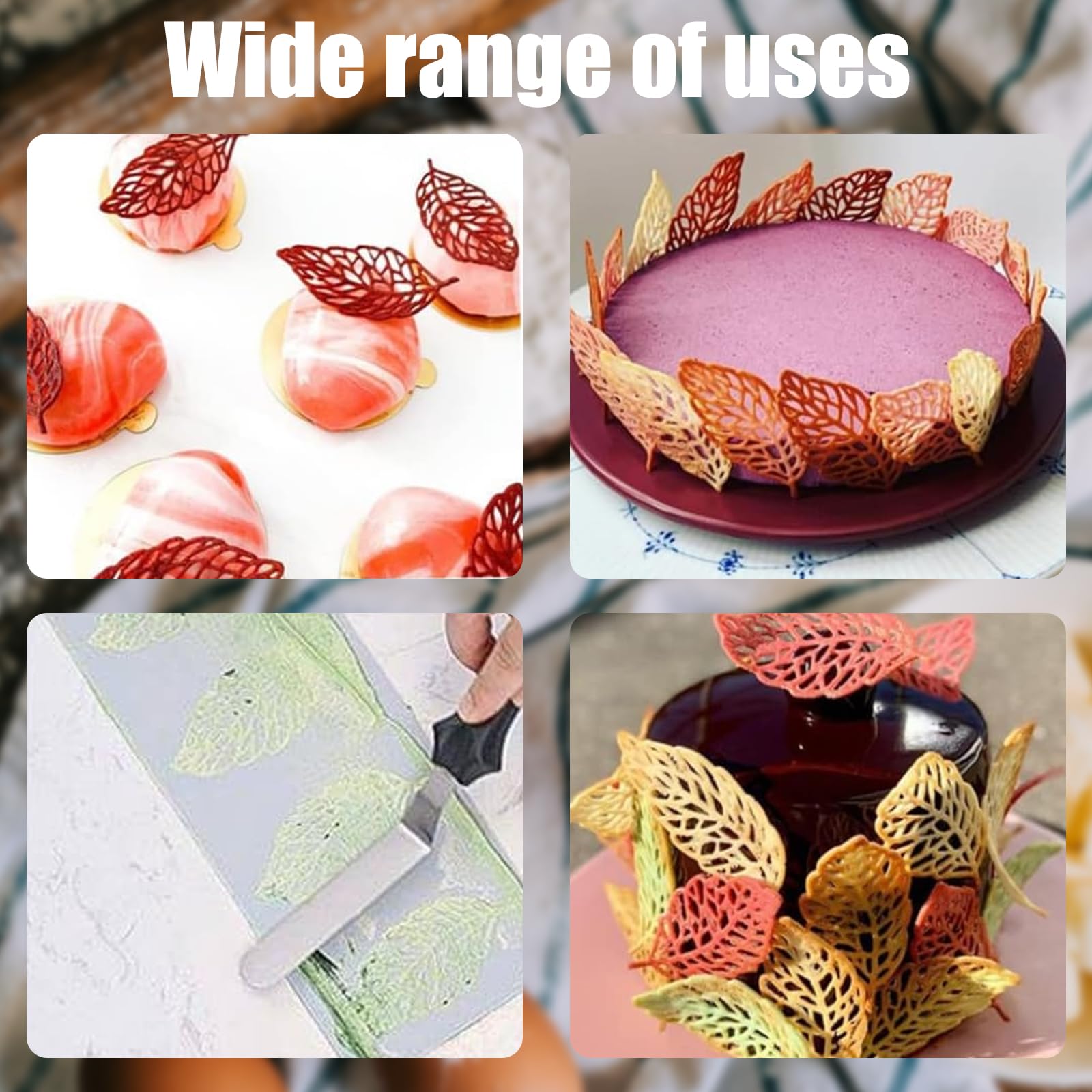 Stampo In Silicone Per Foglie – 2 Pezzi, Forme Felce E Acero 3D, Per Torte, Cioccolato, Saponi, Resina - 3