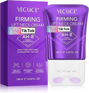AH-8 Firming Neck Cream for Crepey Skin Body Care Comfort, Neck Firming Cream with Roller, Moisturizing Tightening Lotions Cosmetic Skin Care Skin Repair for Women