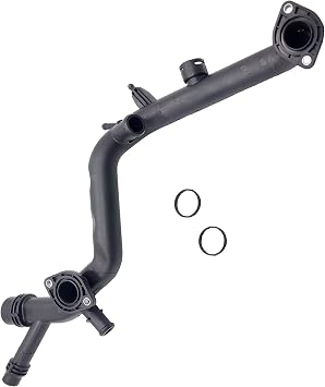OKAY MOTOR Cylinder Head Coolant Pipe for 2006-2008 Audi A4 Quattro 2006-2011 A6 Avant Cabriolet 3.2L 06E-121-045-R 06E-121-045-E
