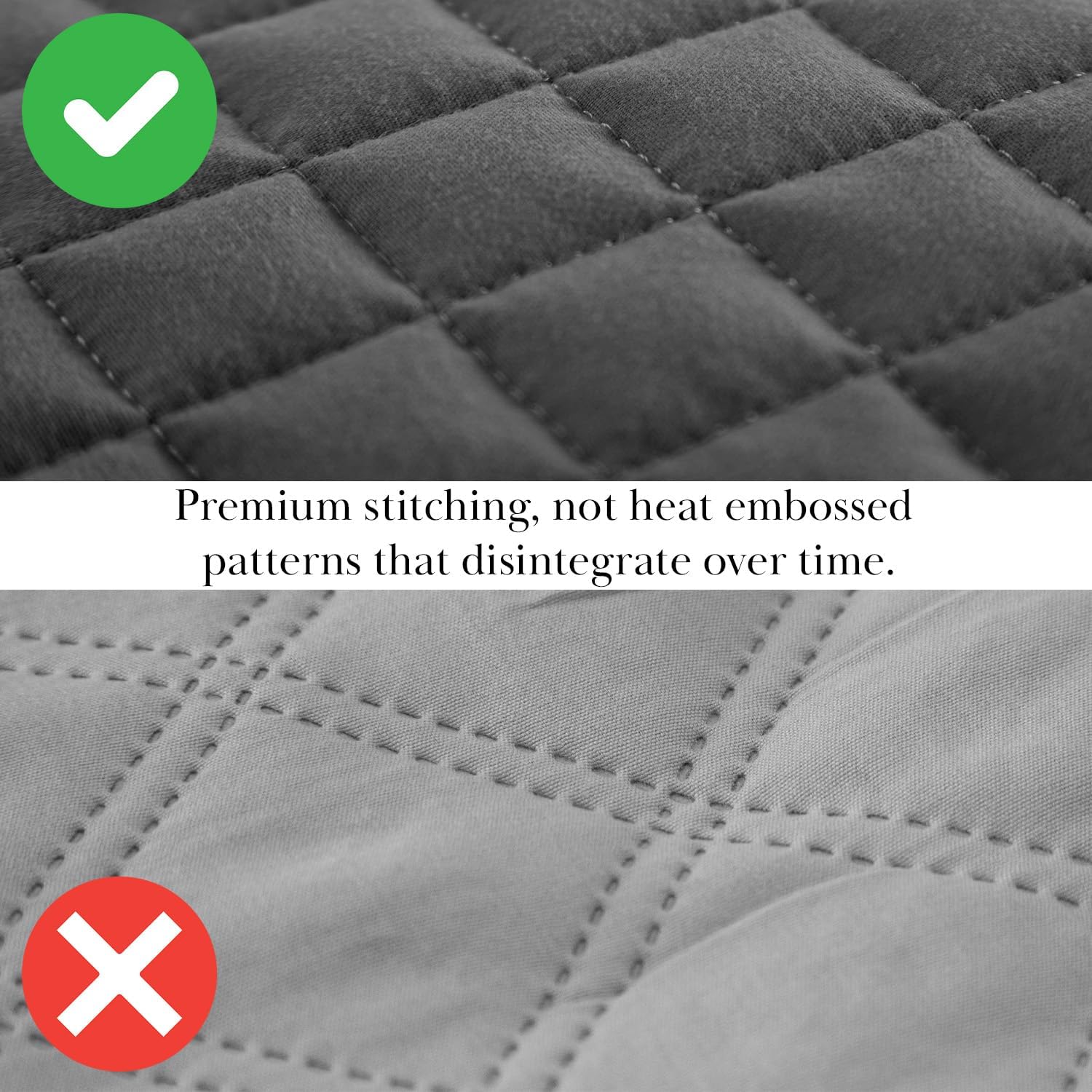 Southshore Fine Living, Inc. Summer Bedspreads, Queen Size Set, Full/Queen Quilt Bedspread with 2 Matching Pillow Shams, Soft Microfiber Lightweight Quilts Coverlet, Easy Care, Slate Grey - Image 6