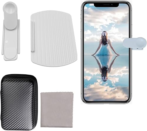 Kit de clip de reflejo para espejo de cámara de teléfono inteligente, espejo de cámara de teléfono ajustable portátil 2023 reflejo para viajes al