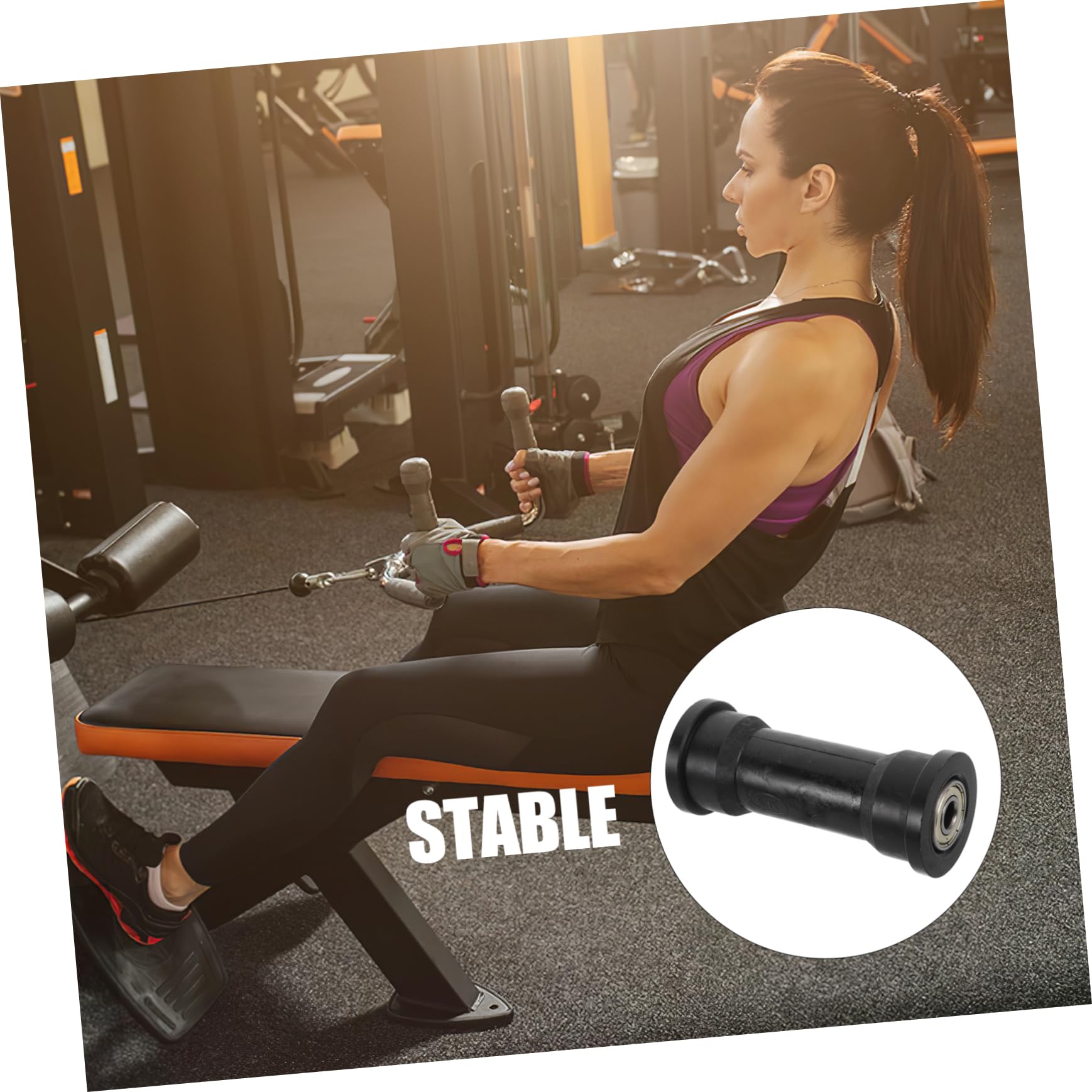 Toddmomy Pièces Détachées pour Rameur Poulie Dexercice Roulements pour Équipement De Fitness Poulie Robuste