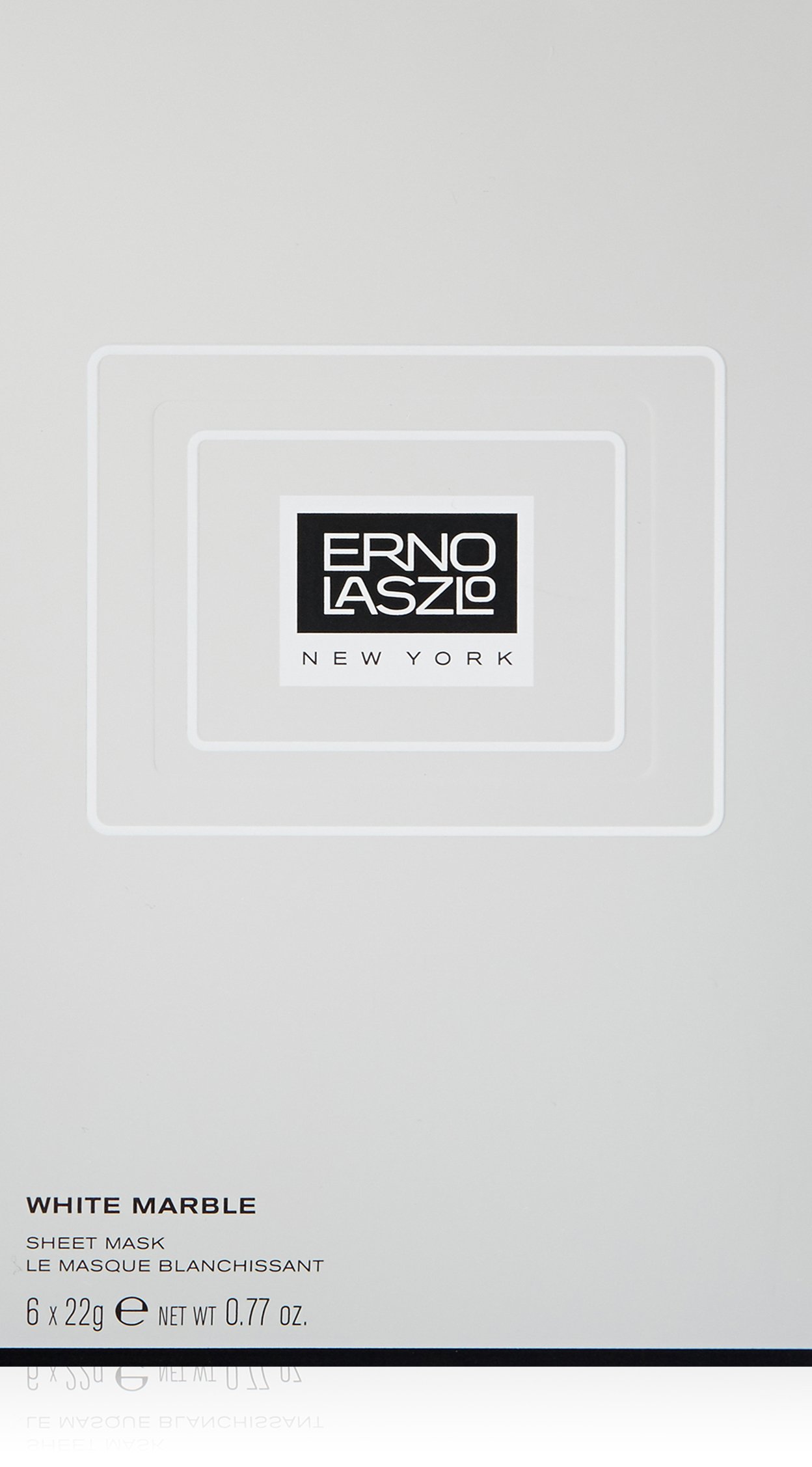 White marble sheet mask