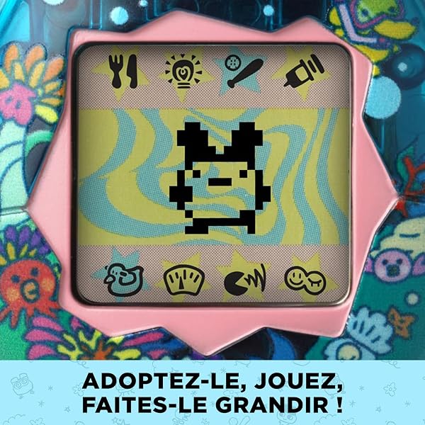 Bandai - Tamagotchi - Tamagotchi Original - Océan - Animal électronique virtuel avec écran Couleur, 3 Boutons et Jeux - Jouet Animal interactif en Français - Jouet Enfant 8 Ans et + - 42979 - 4