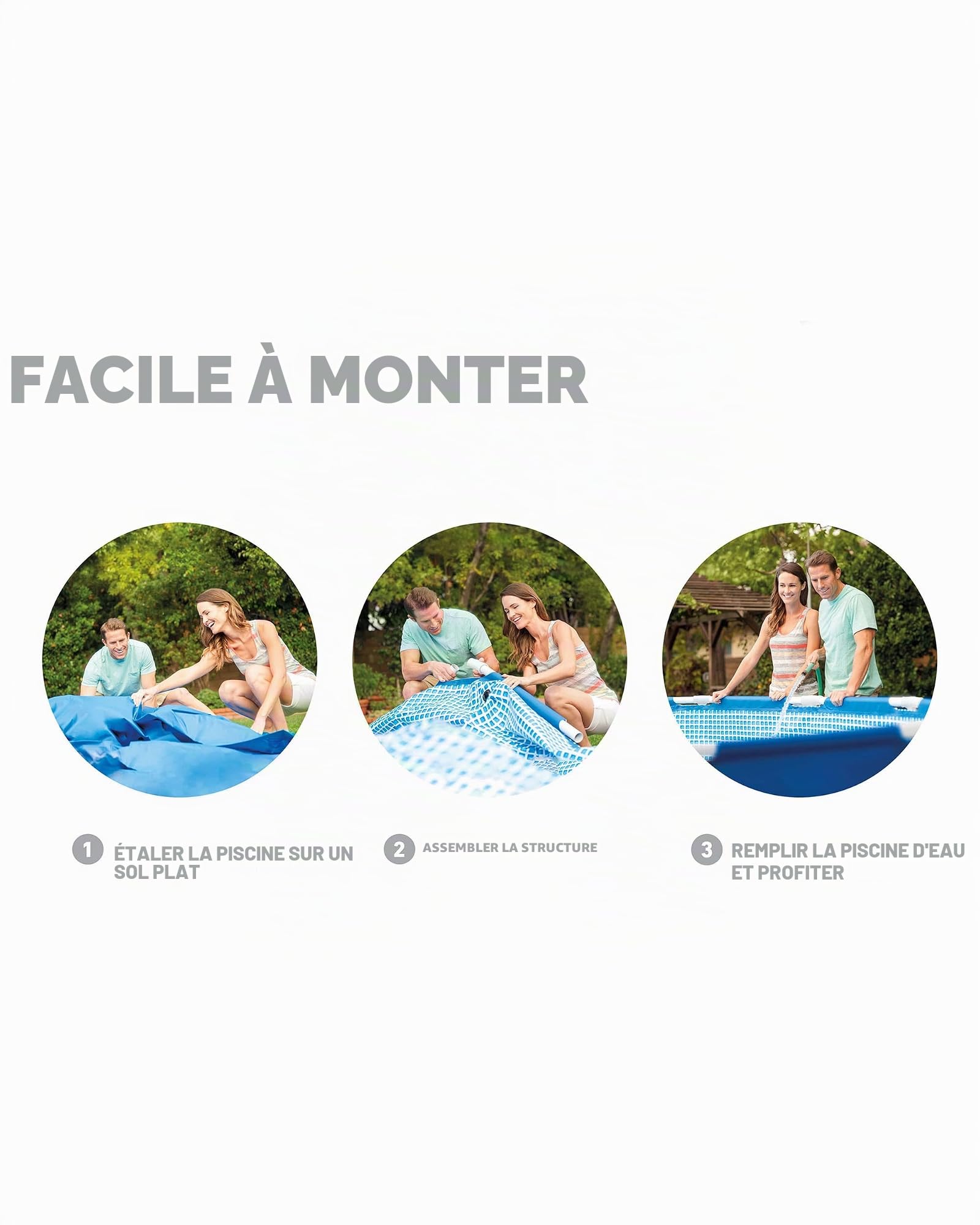 INTEX Piscine hors sol ronde avec cadre en métal 2,4 x 50,8 cm | 28205EH - Piscine uniquement (pompe non incluse)