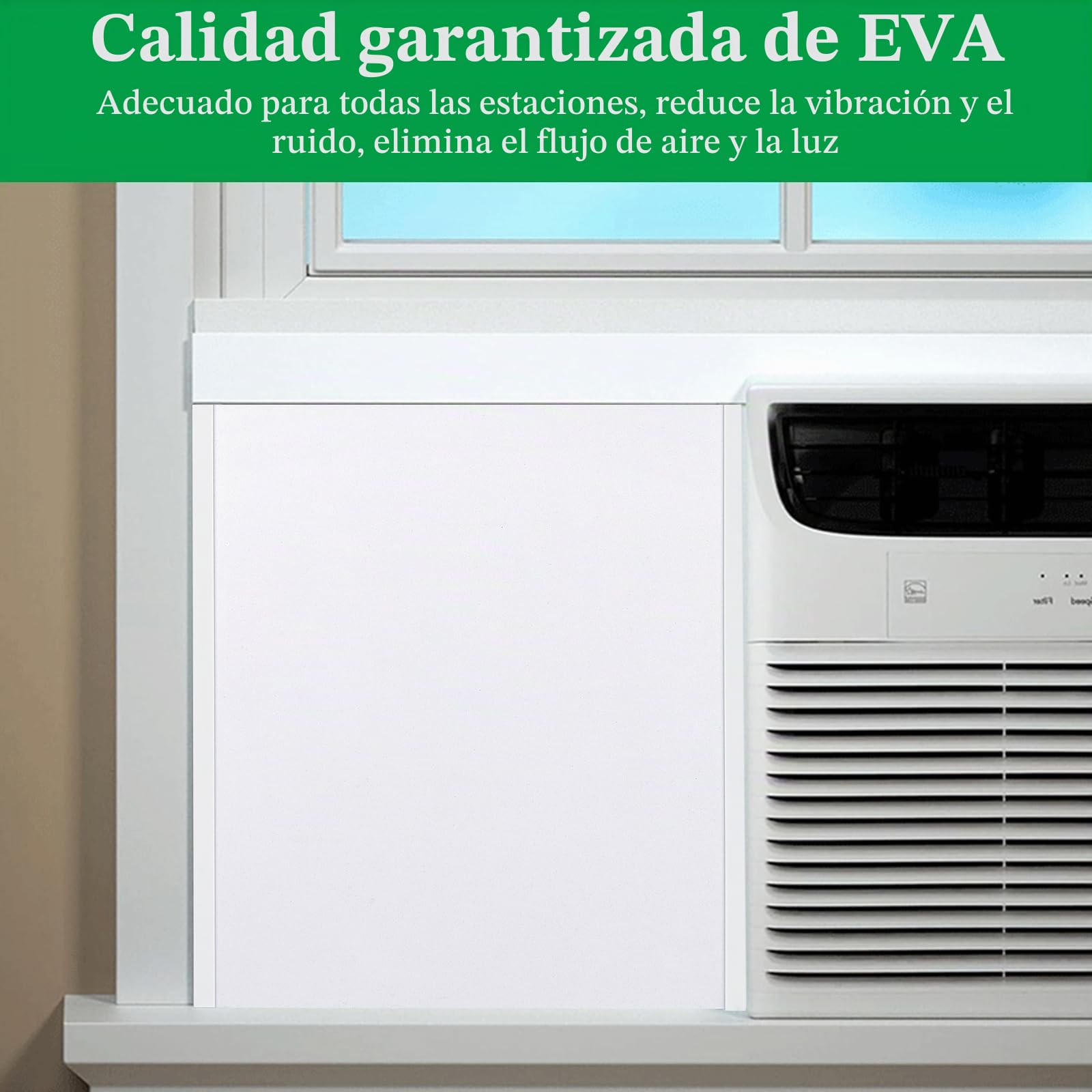 2 Piezas Panel De Espuma Aislante Lateral,Paneles De Espuma Aislante Para Aire Acondicionado De Ventana,Accesorios De Aislamiento Térmico Y Contra Corrientes De Aire Para Dormitorio,Sala de Estar
