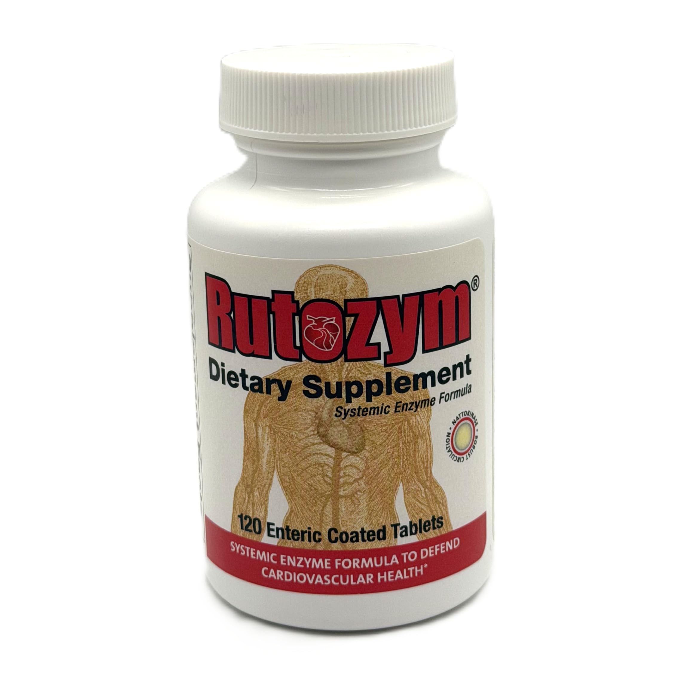 Naturally Vitamins Rutozym 120 ct, Bottle, Medium Yellow
