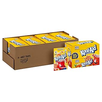 Kool-Aid Unsweetened Caffeine Free Peach Mango Zero Calories Powdered Drink Mix 192 Count Pitcher Packets