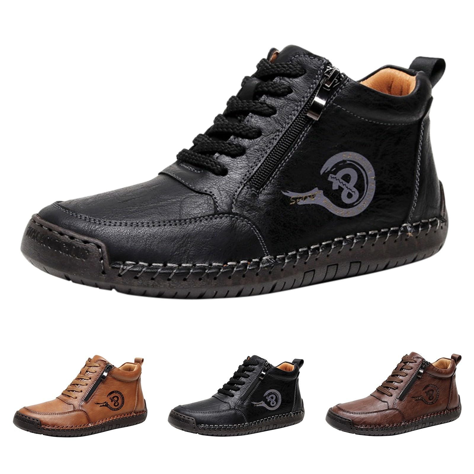 Kurzstiefel Herren Leichte 38-48 Eu, Wanderstiefel Mit Printed Modisch
