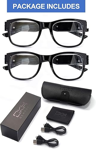 Miniatura 4 de OKH Lighted Up Reading Glasses Rechargeable Bright LED Readers with Rechargeable Lights for Women Men