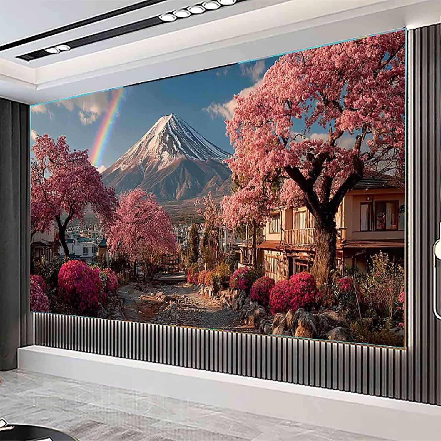 Diamentowy obraz Mount Fuji diamentowe zestawy artystyczne dla dorosłych, kryształowy zestaw artystyczny dla dorosłych dzieci DIY 5D kwadratowe pełne wiercenie klejnot kropki stras haft rękodzieło