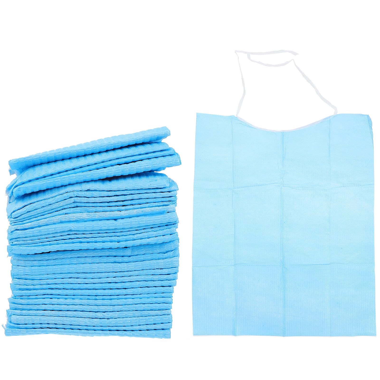 Lätzchen 120 Stück aus Pvc Zufällige Farbe mit Dreilagigem Schutz und Sofortiger Saugfähigkeit Praktische Essensschürzen für Erwachsene und Senioren für Alltag