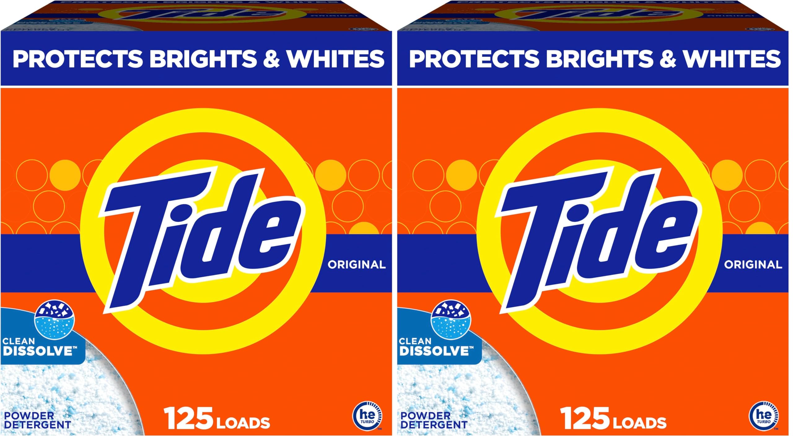 Tide Powder Laundry Detergent,Original Scent,113 Loads,143 oz,(Pack of 2)