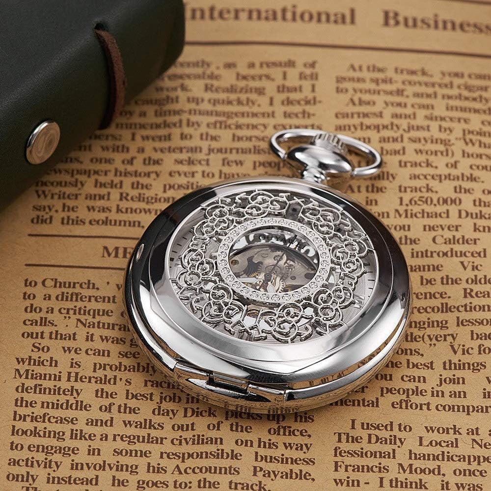 ノーブランド　鍵巻　懐中時計　約100年前？　ローマ数字文字盤　不動 STARTER クロノグラフ 銀無垢ケース 琺瑯文字盤 懐中時計【売約済】