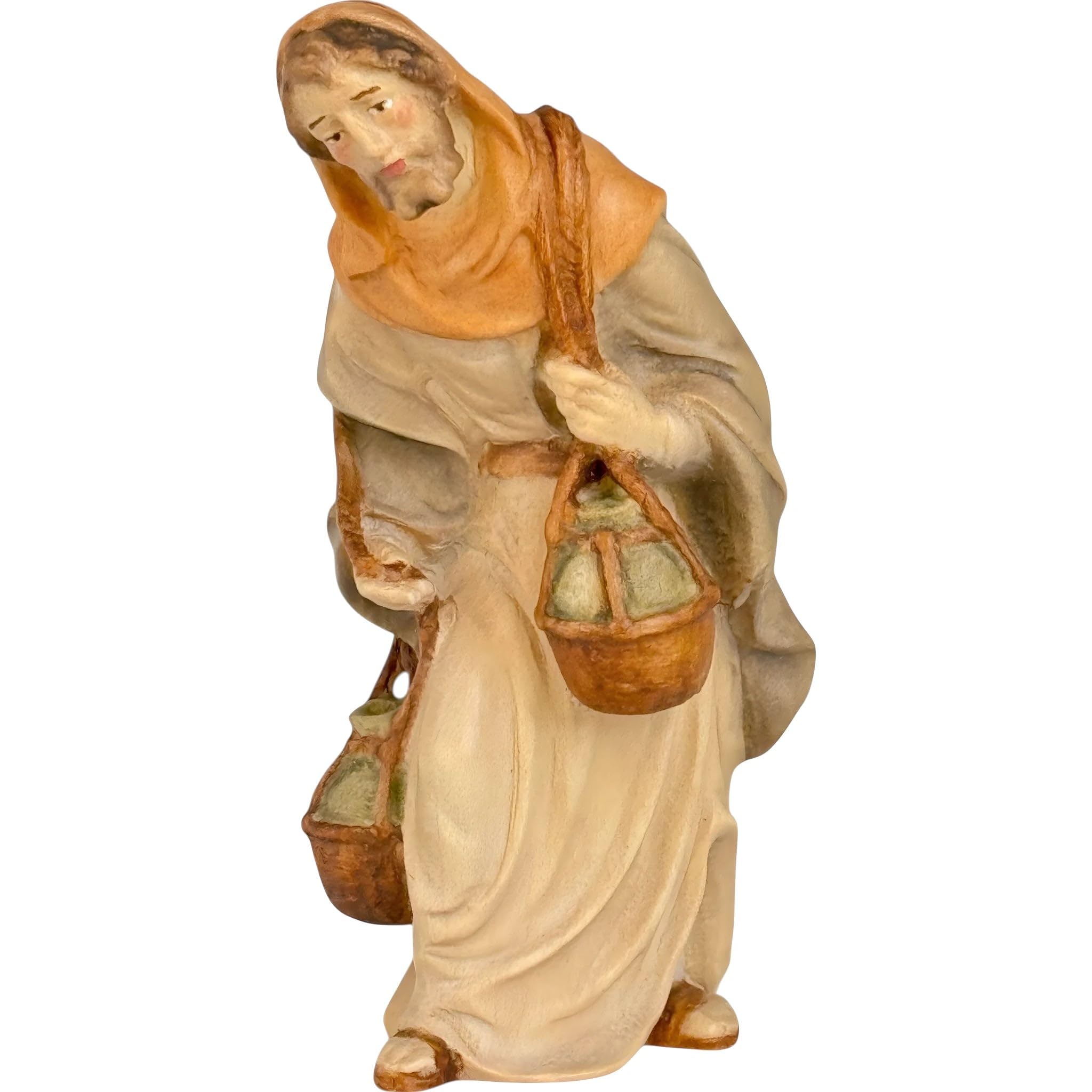 Shepherd with Water Jugs in Maple Wood - Dolfi
