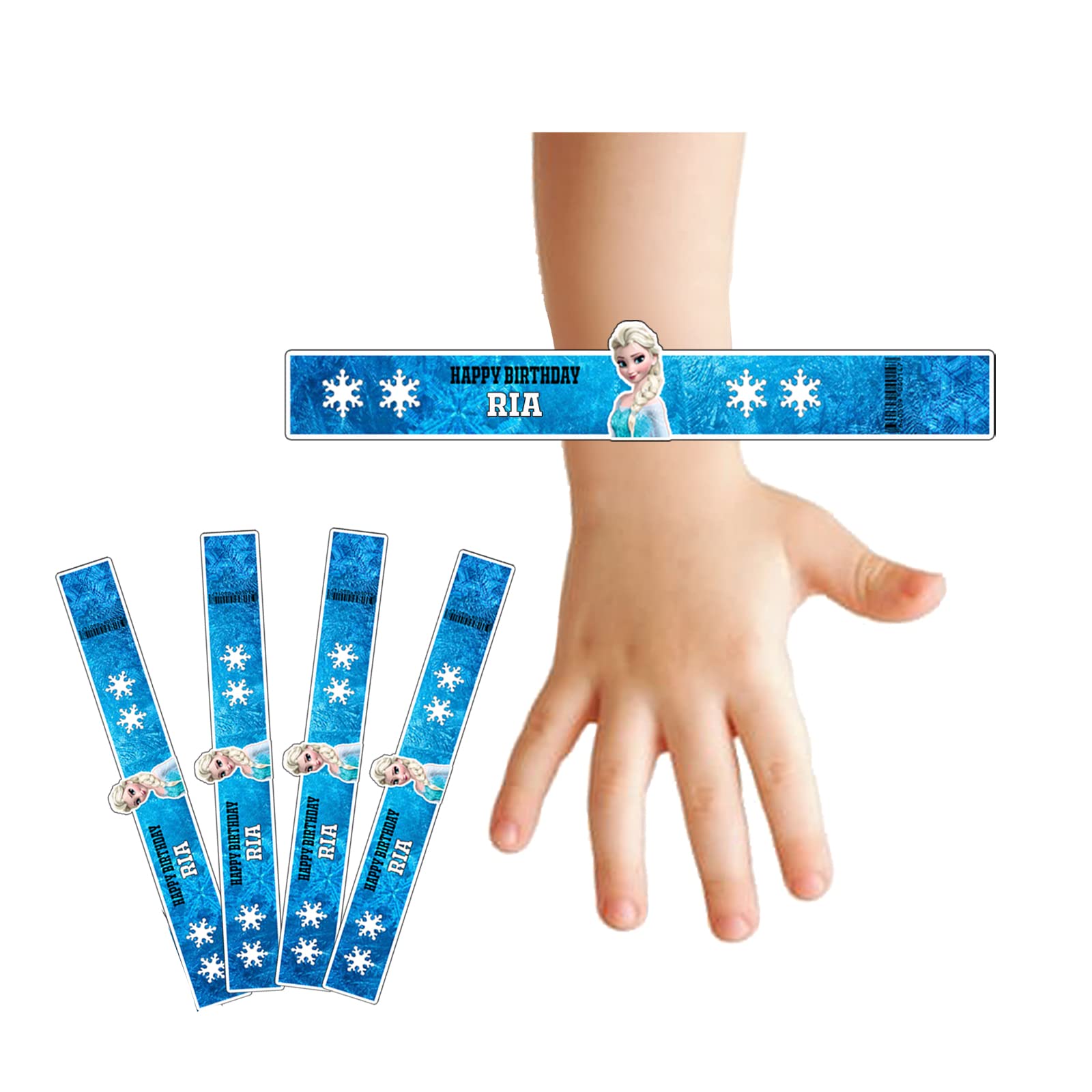 WoW Party Studio Personalized Frozen Elsa Theme Party Happy Birthday Decorations Wristbands with Birthday Boy/Girl Name - 12Pcs (B0791LMXTX) Amazon Price History, Amazon Price Tracker