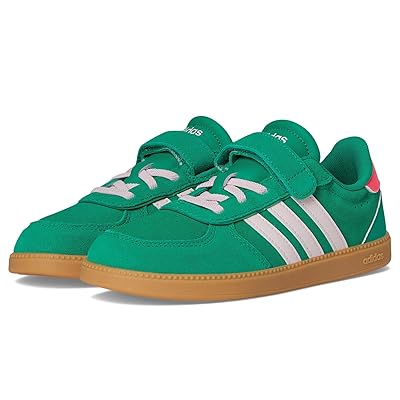adidas Kids Breaknet Sleek Shoes Kids Shoes Court Green/Clear Pink/Lucid Pink