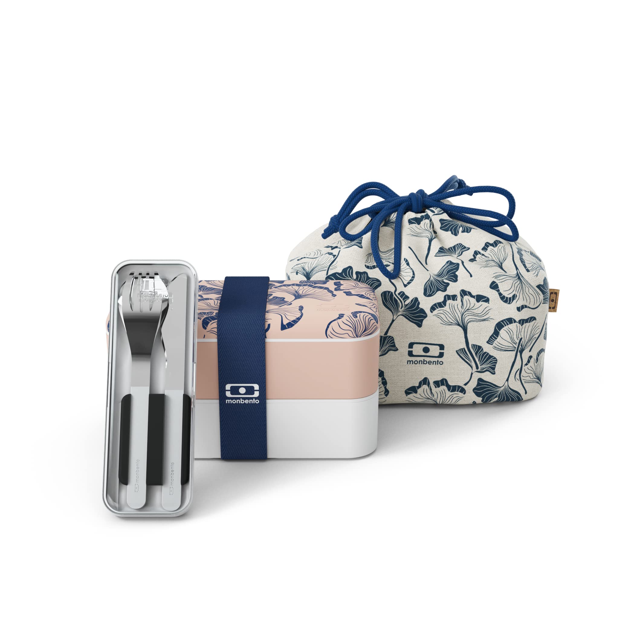 Sac Isotherme Repas Monbento Set Lunch Box Natural Avec Bento