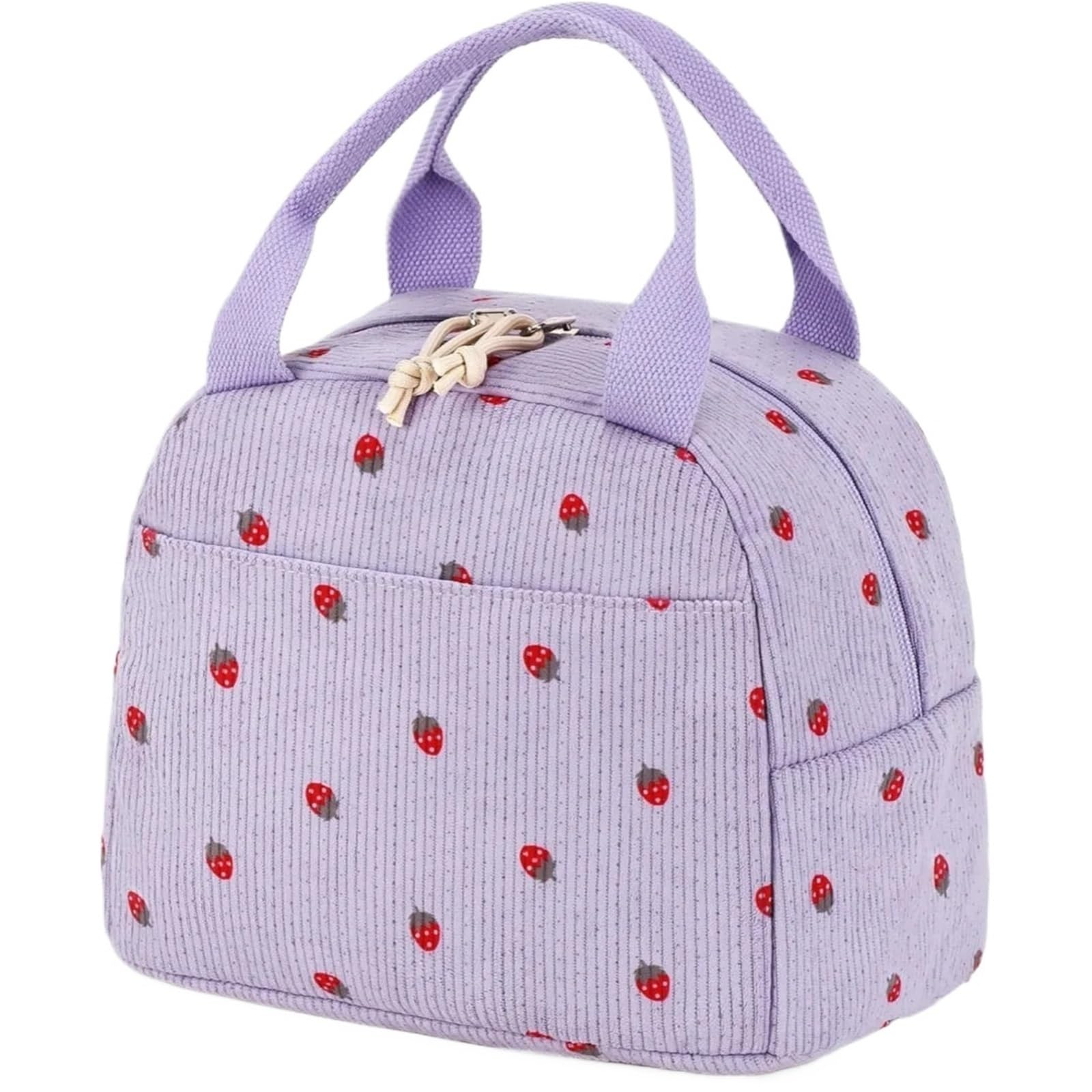 2 uds bolsa de almuerzo lindo bolso portátil pícnic al aire libre comida multifuncional plegable