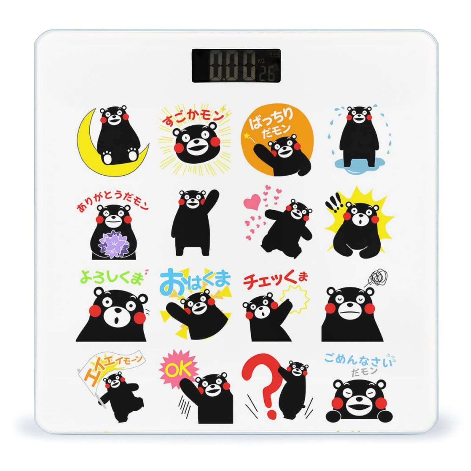 くまモン　体重計　二個 Amazon.co.jp: くまモン 体重計 高精度 ボディスケール 電源自動ON OFF