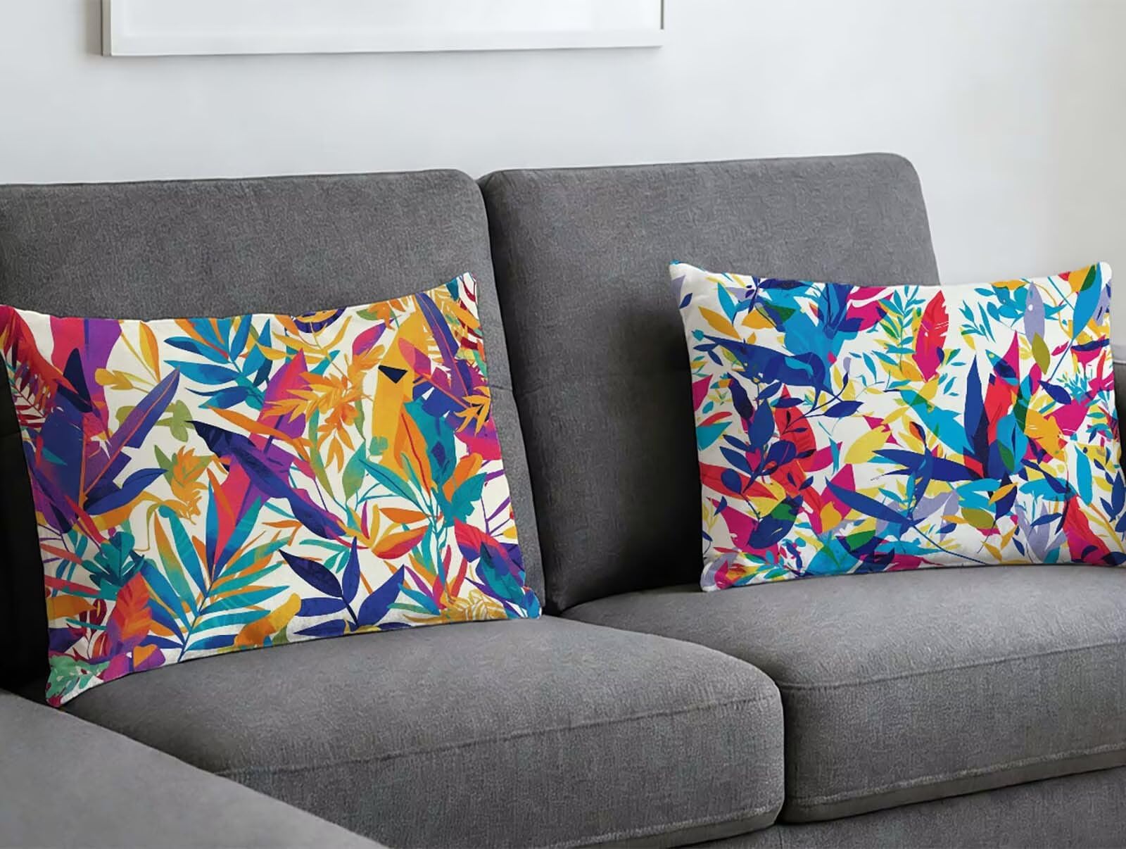 Cojines sofa modernos juego de 2 fundas de terciopelo para decoracion de salon