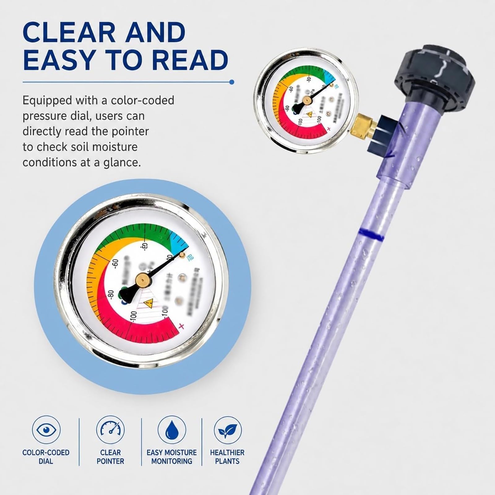 Tensjometr glebowy, czujnik potencjału wodnego w strefie korzeniowej