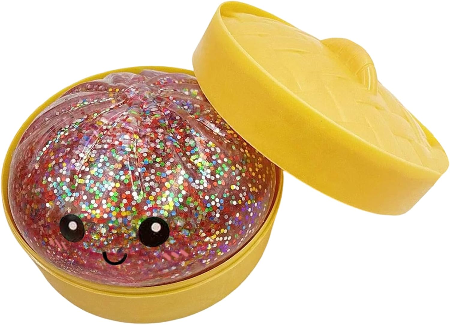 2026 New Glitter Dumpling Squishy,Soft Squeeze Decompression Dough,Glitter Dumpling Squishy Box for Stress Relief E