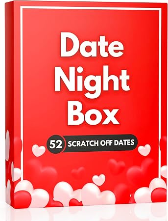 Date Night Box: 52 Fun & Adventurous Scratch-Off Date Night Ideas for Couples - Card Game for Husband, Wife, Boyfriend, Girlfriend - Valentine's Day Gift for Him, Her, Birthday, Anniversary, ...