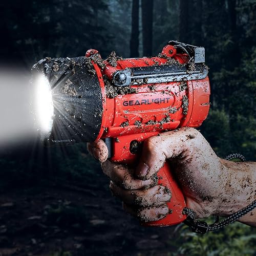 Miniatura 2 de GearLight - Linterna de proyector LED impermeable Watchman, alta en lúmenes AA para accesorios de campamento al aire libre, equipo de kayak marino,