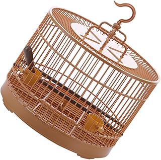 VILLFUL 1 Conjunto De Brinquedos De Gaiola De Periquito Pássaros Decorativos Beija-Flores Alimentadores De Arame Gaiola De Periquito Gaiola De Periquito Redonda Gaiola De Papagaio Gaiola